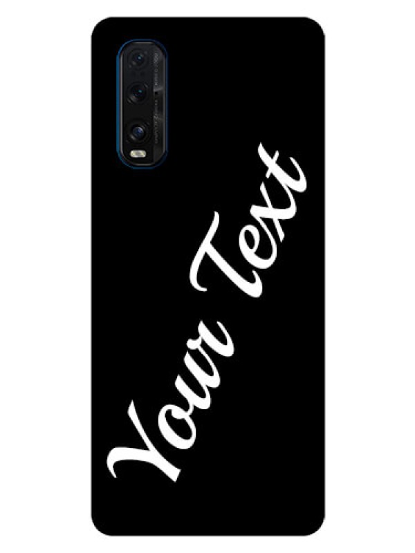 Custom Oppo Find X2 Custom Glass Mobile Cover with Your Name