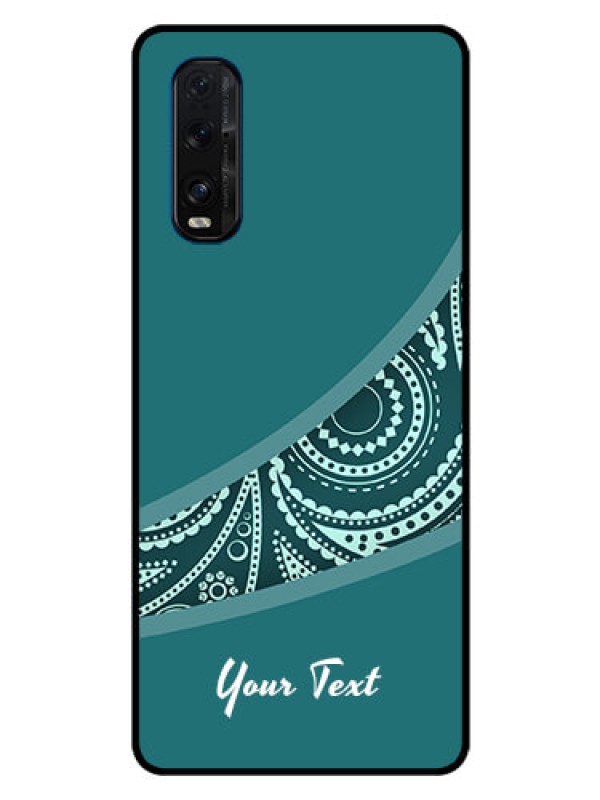 Custom Oppo Find X2 Photo Printing on Glass Case - semi visible floral Design