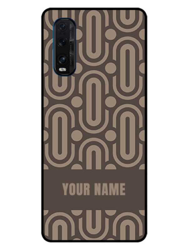 Custom Oppo Find X2 Custom Glass Phone Case - Captivating Zero Pattern Design