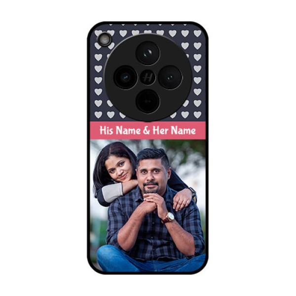 Find X8 5G Custom Glass Phone Case - Love Symbols Design