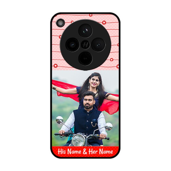 Find X8 5G Custom Glass Phone Case - Red Pattern Case Design Find X8 5G Custom Glass Phone Case - Red Pattern Case Design