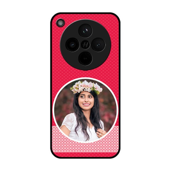 Find X8 5G Custom Glass Phone Case - Pink Color Pattern Design Find X8 5G Custom Glass Phone Case - Pink Color Pattern Design