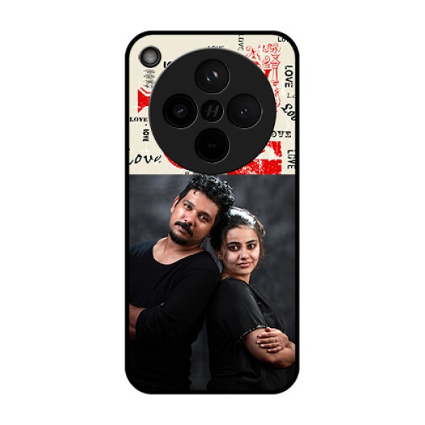 Find X8 5G Custom Glass Phone Case - Trendy Love Design Case