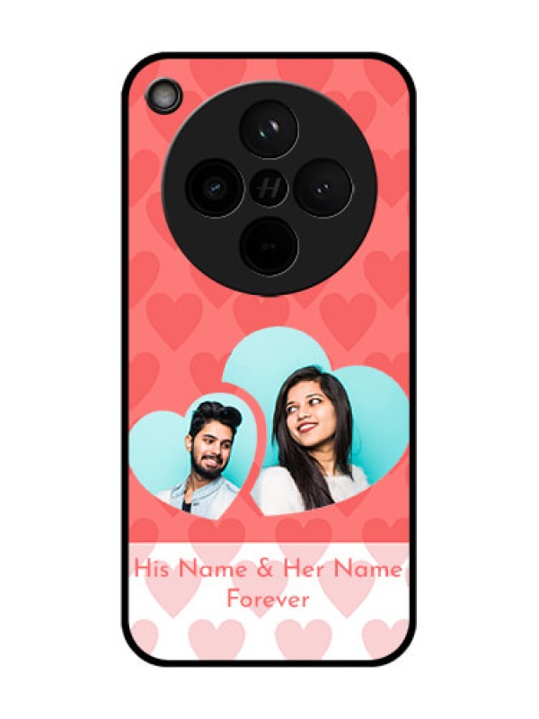 Custom Find X8 5G Custom Glass Phone Case - Couple Pic Upload Design