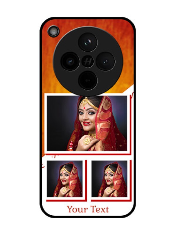 Custom Find X8 5G Custom Glass Phone Case - Wedding Memories Design