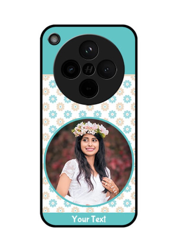 Find X8 5G Custom Glass Phone Case - Beautiful Flowers Design