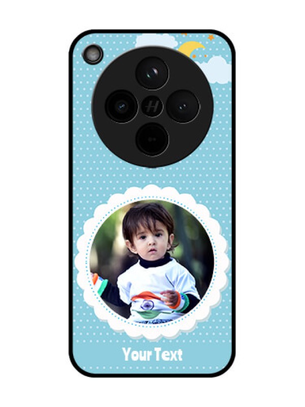 Custom Find X8 5G Custom Glass Phone Case - Violet Pattern Design