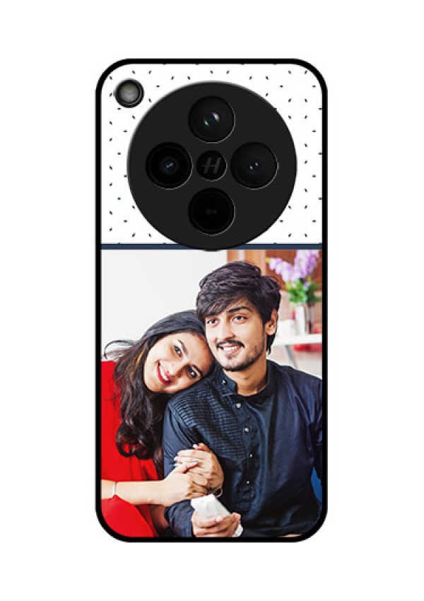 Find X8 5G Custom Glass Phone Case - Premium Dot Design