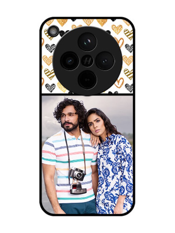 Custom Find X8 5G Custom Glass Phone Case - Love Symbol Design