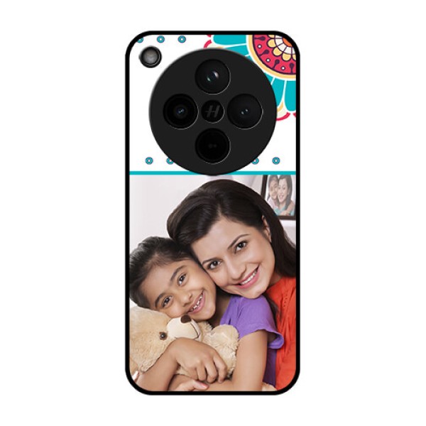 Find X8 5G Custom Glass Phone Case - Flower Design Find X8 5G Custom Glass Phone Case - Flower Design
