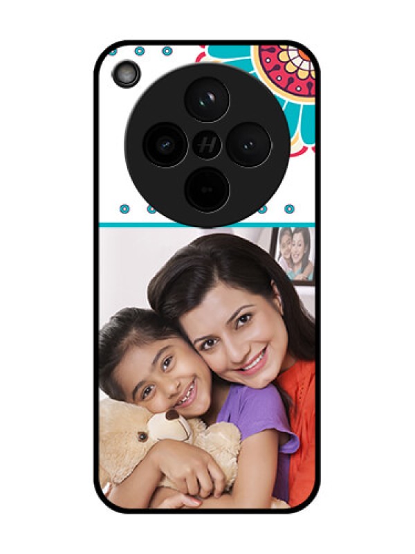 Custom Find X8 5G Custom Glass Phone Case - Flower Design