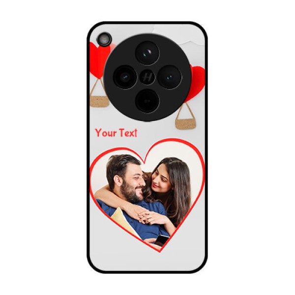 Find X8 5G Custom Glass Phone Case - Parachute Love Design