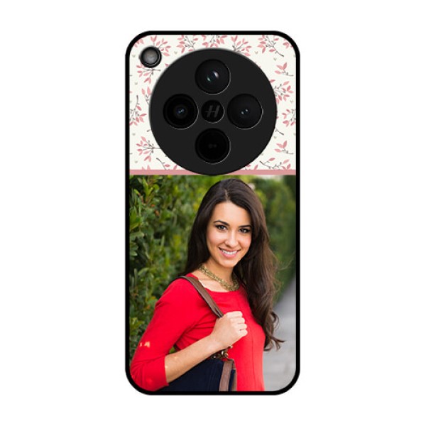 Find X8 5G Custom Glass Phone Case - Stunning Floral Design