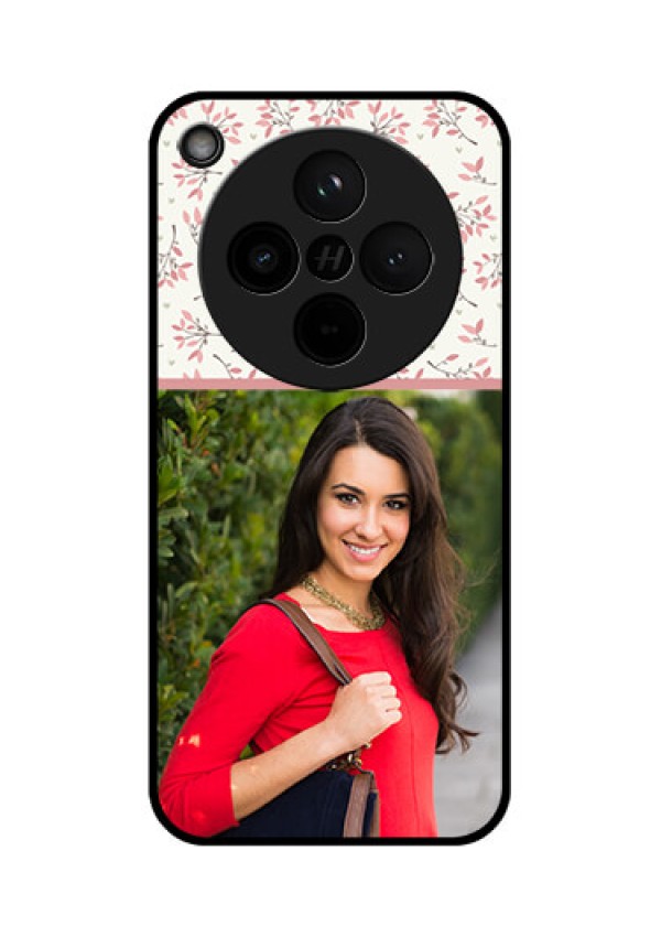 Find X8 5G Custom Glass Phone Case - Stunning Floral Design