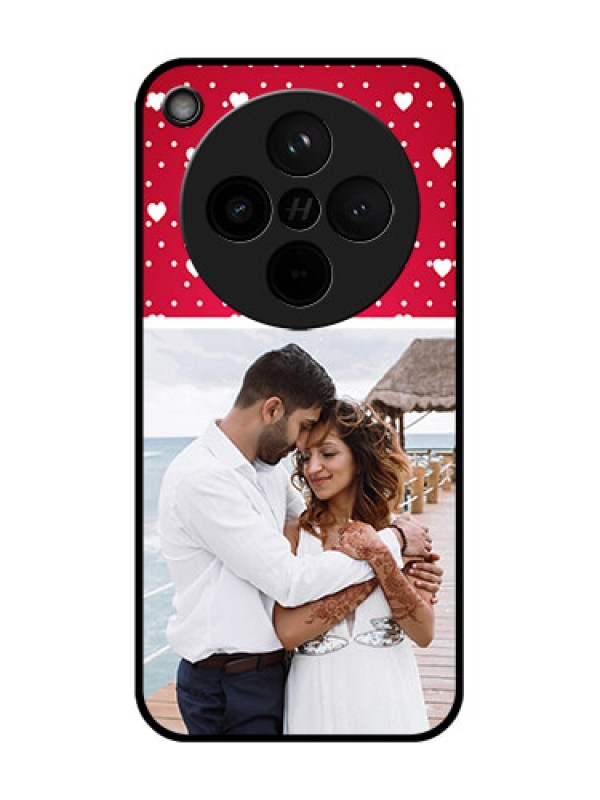 Custom Find X8 5G Custom Glass Phone Case - Hearts Mobile Case Design