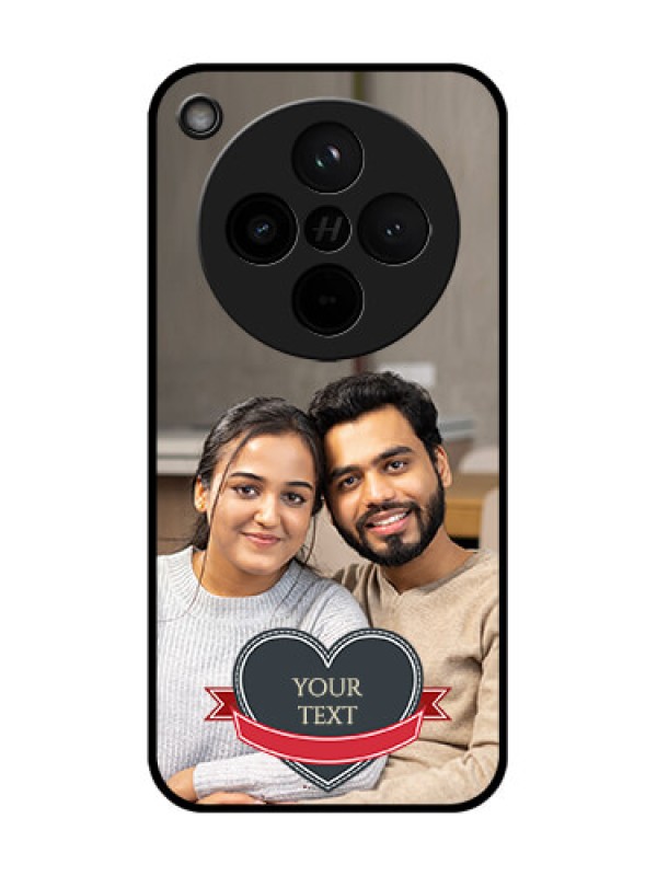 Custom Find X8 5G Custom Glass Phone Case - Just Married Couple Design