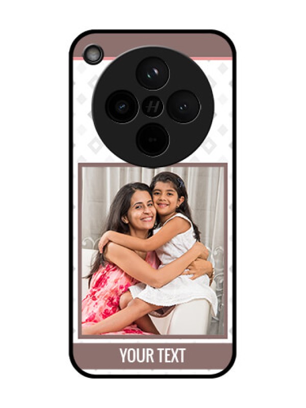 Custom Find X8 5G Custom Glass Phone Case - Simple Diamond Design