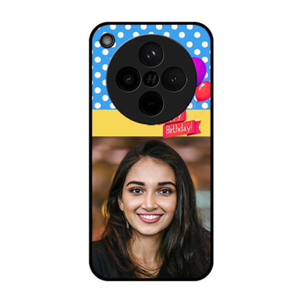 Find X8 5G Custom Glass Phone Case - Happy Birthday Design Find X8 5G Custom Glass Phone Case - Happy Birthday Design