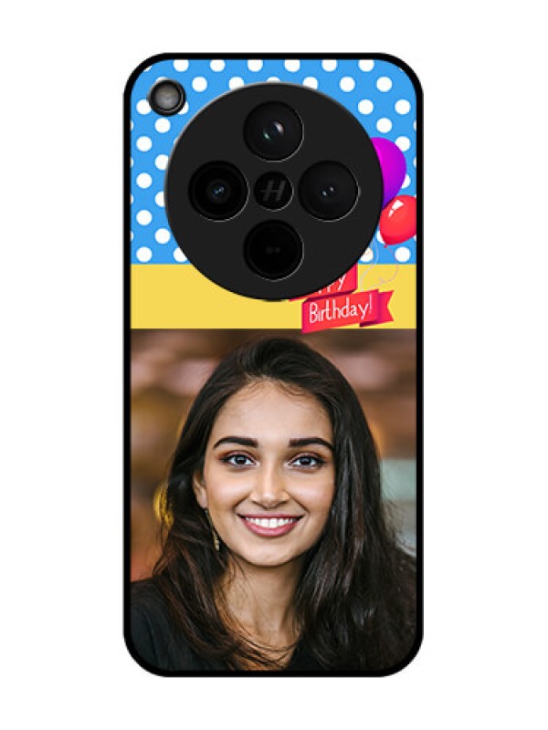 Custom Find X8 5G Custom Glass Phone Case - Happy Birthday Design