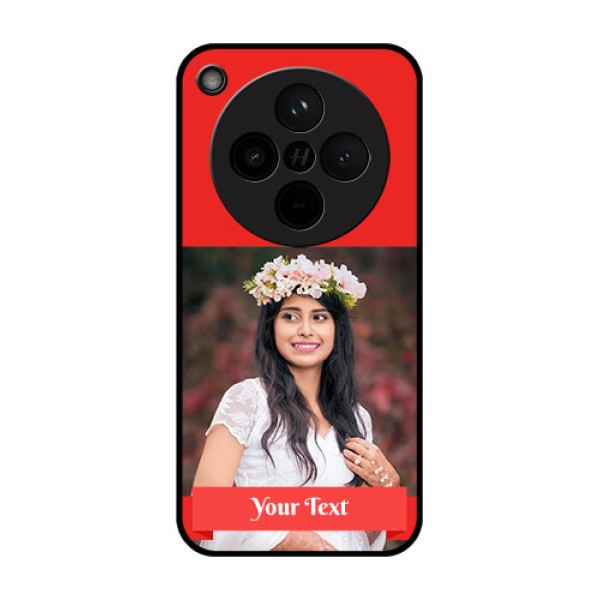 Find X8 5G Custom Glass Phone Case - Simple Red Color Design Find X8 5G Custom Glass Phone Case - Simple Red Color Design