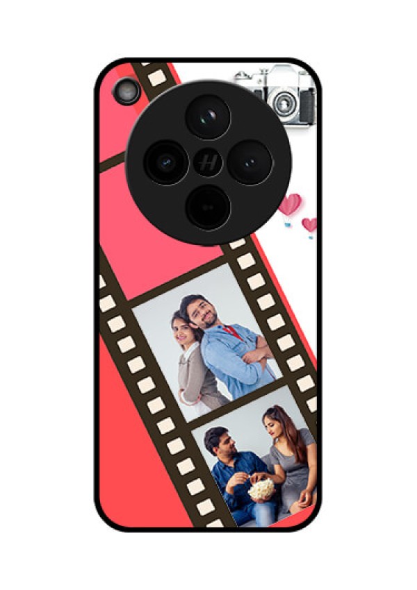 Find X8 5G Custom Glass Phone Case - 3 Image Holder With Film Reel