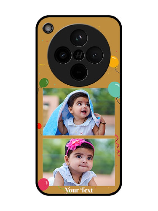 Custom Find X8 5G Custom Glass Phone Case - Image Holder With Birthday Celebrations Design