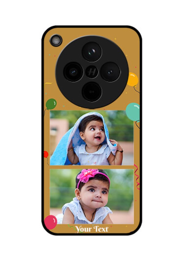 Find X8 5G Custom Glass Phone Case - Image Holder With Birthday Celebrations Design