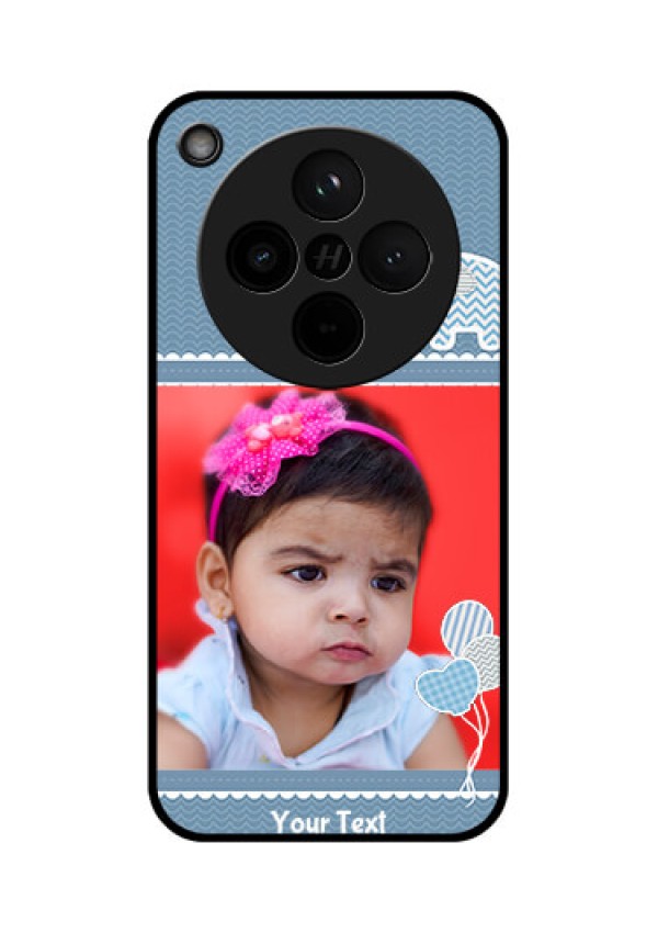 Find X8 5G Custom Glass Phone Case - With Kids Pattern Design