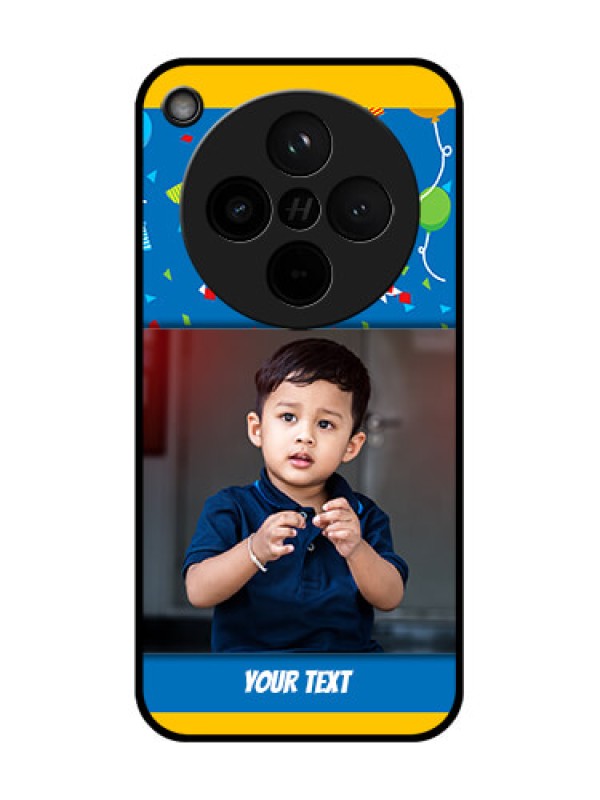 Custom Find X8 5G Custom Glass Phone Case - Birthday Wishes Design