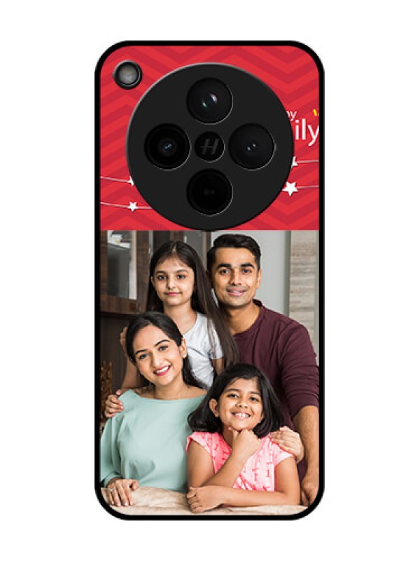 Custom Find X8 5G Custom Glass Phone Case - Happy Family Design