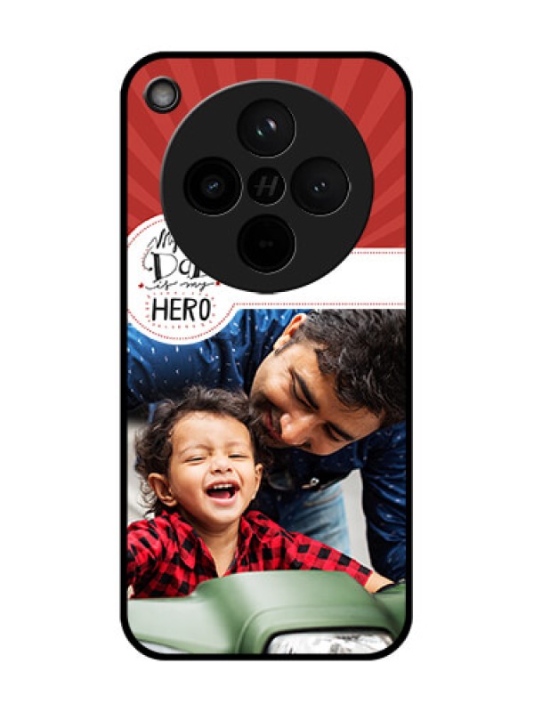 Custom Find X8 5G Custom Glass Phone Case - My Dad Hero Design