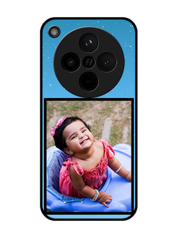 Custom Find X8 5G Custom Glass Phone Case - Wave Pattern Colorful Design