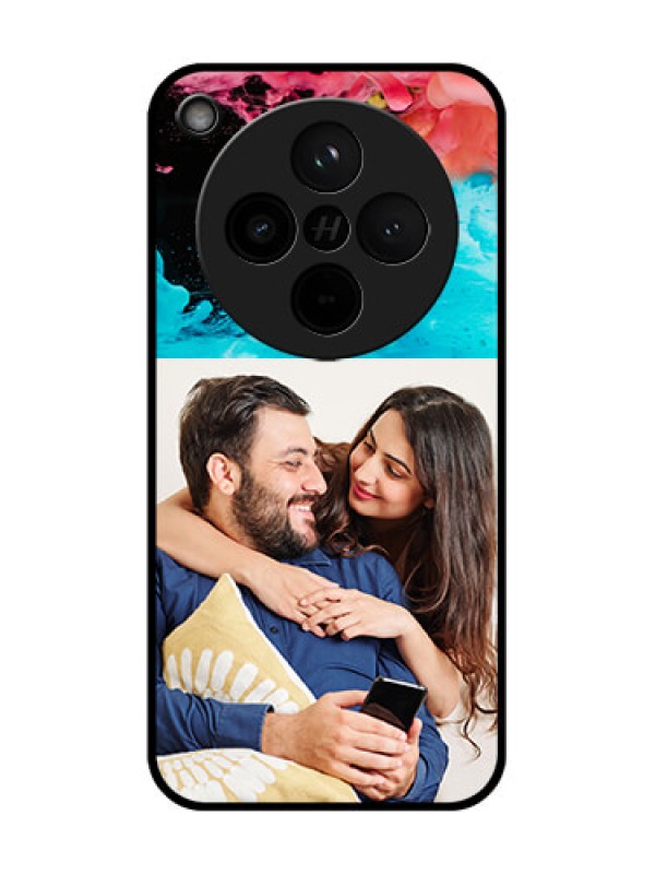 Custom Find X8 5G Custom Glass Phone Case - Quote With Acrylic Painting Design