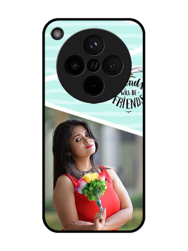 Custom Find X8 5G Custom Glass Phone Case - Friends Picture Icon Design