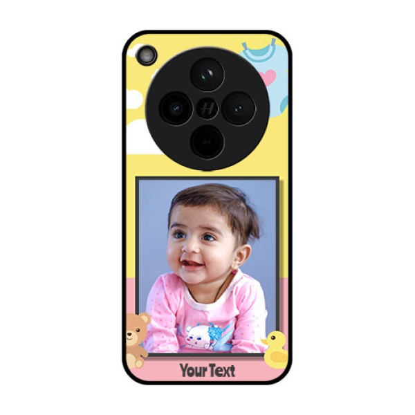 Find X8 5G Custom Glass Phone Case - Kids 2 Color Design