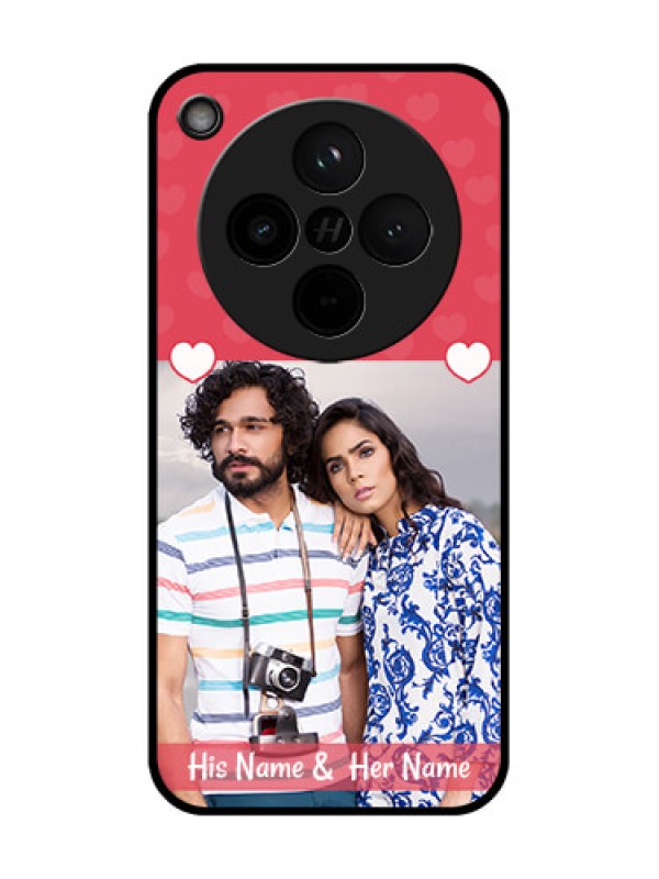 Custom Find X8 5G Custom Glass Phone Case - Simple Love Design