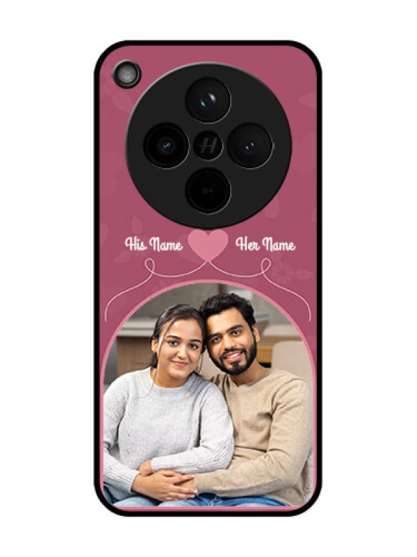 Custom Find X8 5G Custom Glass Phone Case - Love Floral Design