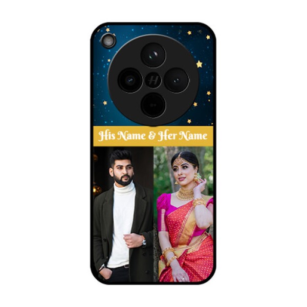 Find X8 5G Custom Glass Phone Case - Galaxy Stars Backdrop Design