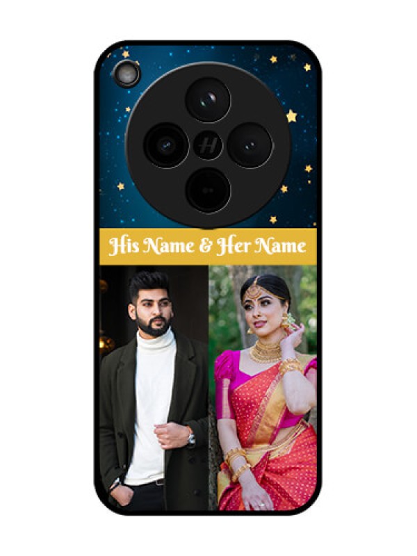 Custom Find X8 5G Custom Glass Phone Case - Galaxy Stars Backdrop Design