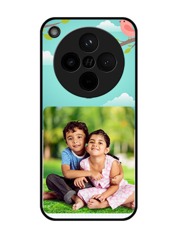 Custom Find X8 5G Custom Glass Phone Case - Doodle Love Design