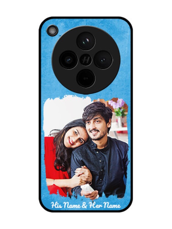 Custom Oppo Find X8 5G Custom Glass Phone Case - Blue Color Vintage Design