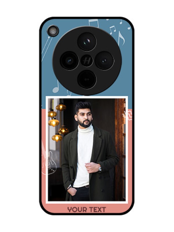 Custom Find X8 5G Custom Glass Phone Case - With Color Musical Note Design