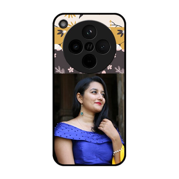Find X8 5G Custom Glass Phone Case - Stylish Floral Design Find X8 5G Custom Glass Phone Case - Stylish Floral Design