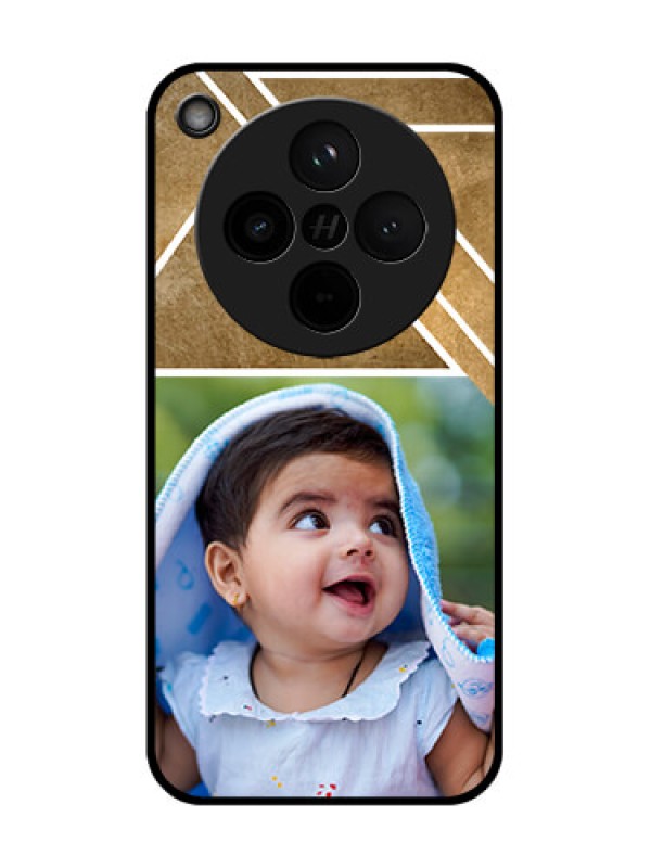 Custom Find X8 5G Custom Glass Phone Case - Gradient Abstract Texture Design