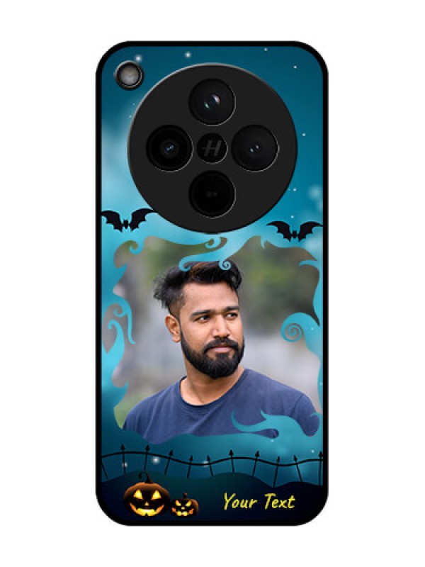Custom Find X8 5G Custom Glass Phone Case - Halloween Frame Design