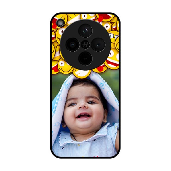 Find X8 5G Custom Glass Phone Case - With Smiley Emoji Design Find X8 5G Custom Glass Phone Case - With Smiley Emoji Design