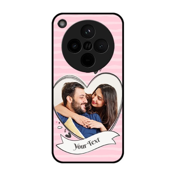 Find X8 5G Custom Glass Phone Case - Vintage Heart Design Find X8 5G Custom Glass Phone Case - Vintage Heart Design