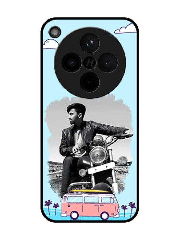 Custom Find X8 5G Custom Glass Phone Case - Travel and Adventure Design