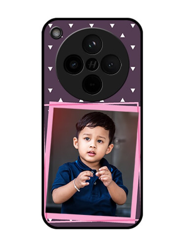 Custom Find X8 5G Custom Glass Phone Case - Triangle Pattern Dotted Design