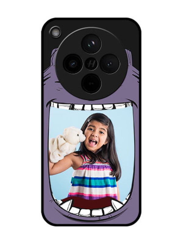 Custom Find X8 5G Custom Glass Phone Case - Angry Monster Design